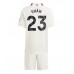 Tanie Strój piłkarski Manchester United Luke Shaw #23 Koszulka Trzeciej dla dziecięce 2023-24 Krótkie Rękawy (+ szorty)